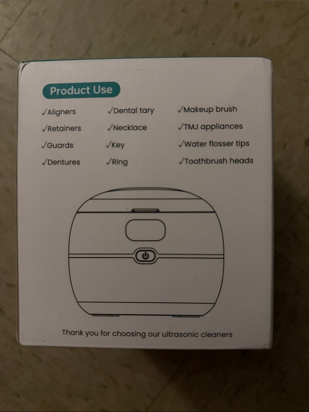 Ultrasonic Retainer Cleaner Machine for Dentures, Mouth Guards, Jewelry - Picture 7 of 8
